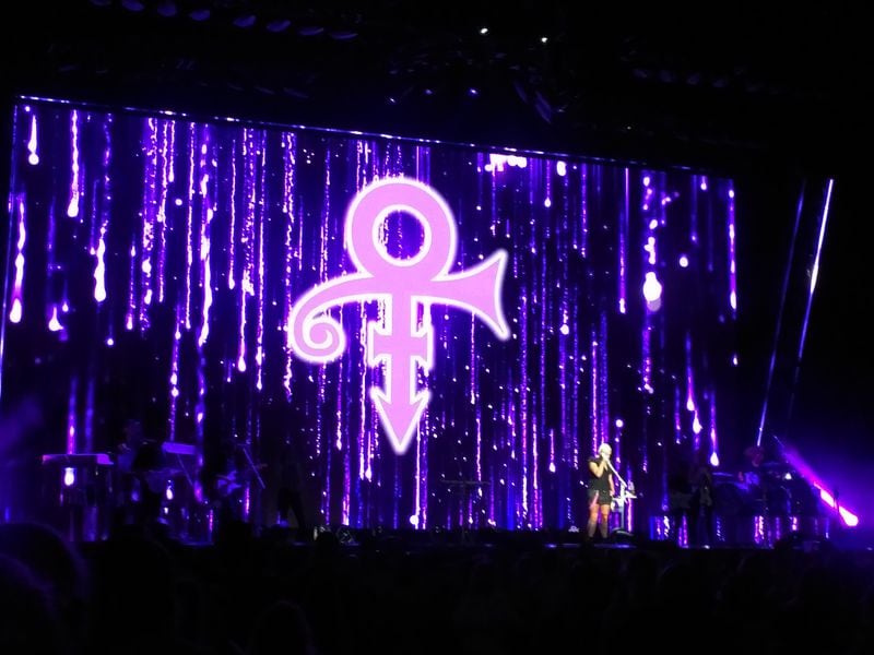 A moment for Prince. Photo: Melissa Ruggieri/AJC