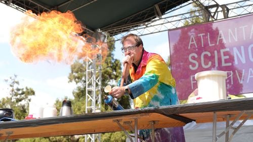 The 15-day Atlanta Science Festival culminates March 24 with the Exploration Expo, an all-day event at Piedmont Park with more than 100 interactive booths performing experiments and demonstrations. Photo: The Atlanta Science Festival