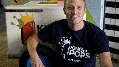 King of Pops founder Steven Carse at his company's Atlanta headquarters. King of Pops is the inspiration of a light-hearted new musical from Dad's Garage Theatre, titled "King of Pops: A Post-Apocalyptic Musical," which retells the rise of the popsicle stand as a good vs. evil power struggle. CONTRIBUTED BY PHIL SKINNER