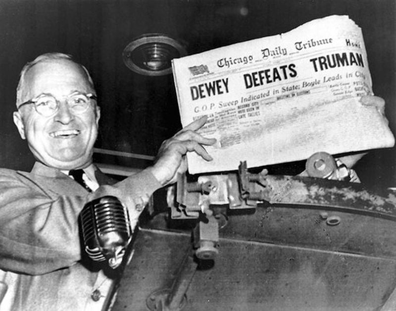 Thomas Dewey narrowly lost to Harry S. Truman in 1948 after eking out the nomination over Ohio Sen. Robert Taft in the last brokered Republican convention. The famous Chicago Tribune headline declaring Dewey the winner is an unforgettable image from that election year.