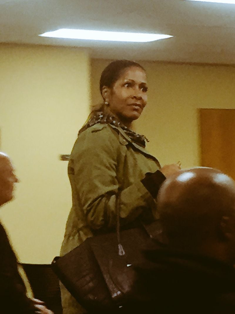 Sheree Whitfield at Sandy Springs Municipal Court to face the judge over accusations she held a huge party without proper permits.