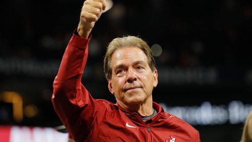 Coach Nick Saban will be seeking his sixth national title at Alabama and seventh overall.