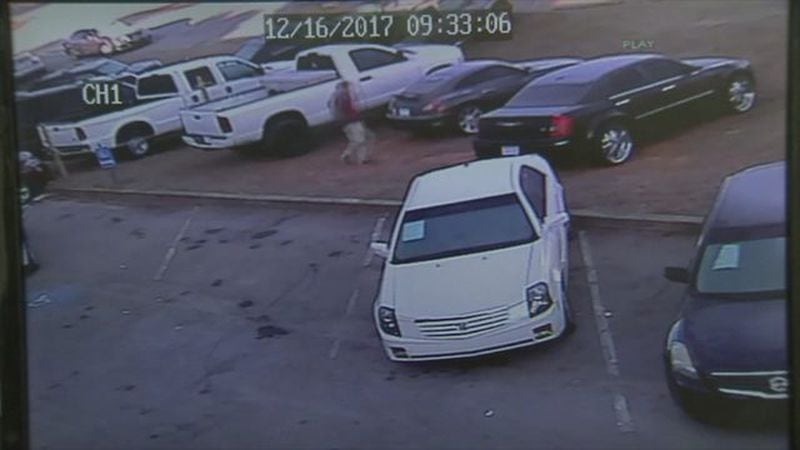 A man believed to be involved with the recent theft of five cars from a Buford dealership. (Credit: Channel 2 Action News)