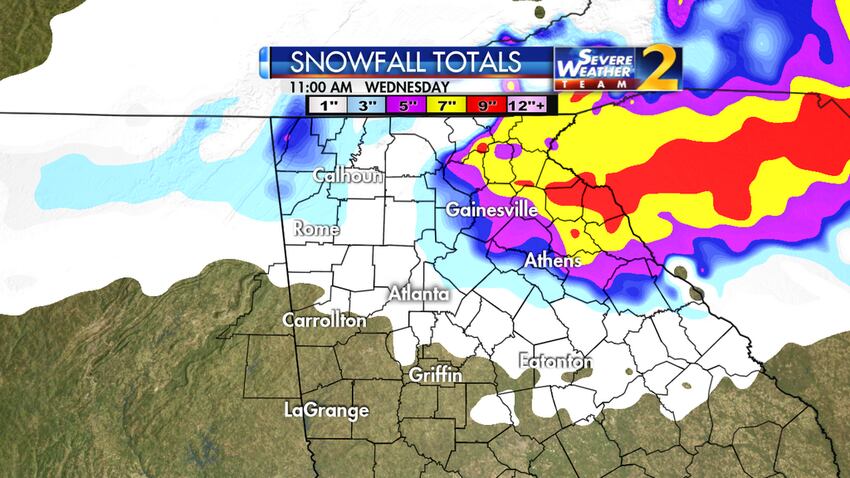 Winter storm watch has been issued for Metro Atlanta