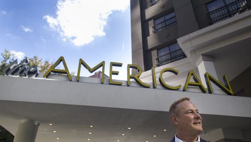 David Marvin is owner of The American, the first integrated hotel in Atlanta, which has been newly renovated with flourishes from the era. CASEY SYKES / CASEY.SYKES@AJC.COM