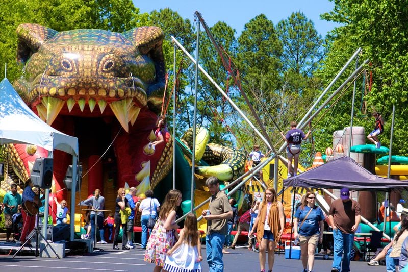 There are plenty of rides and games, besides great artwork at the Sandy Springs Artsapalooza. Photo courtesy of the Sandy Springs Artsapalooza. 
Courtesy of Sher Pruitt.
