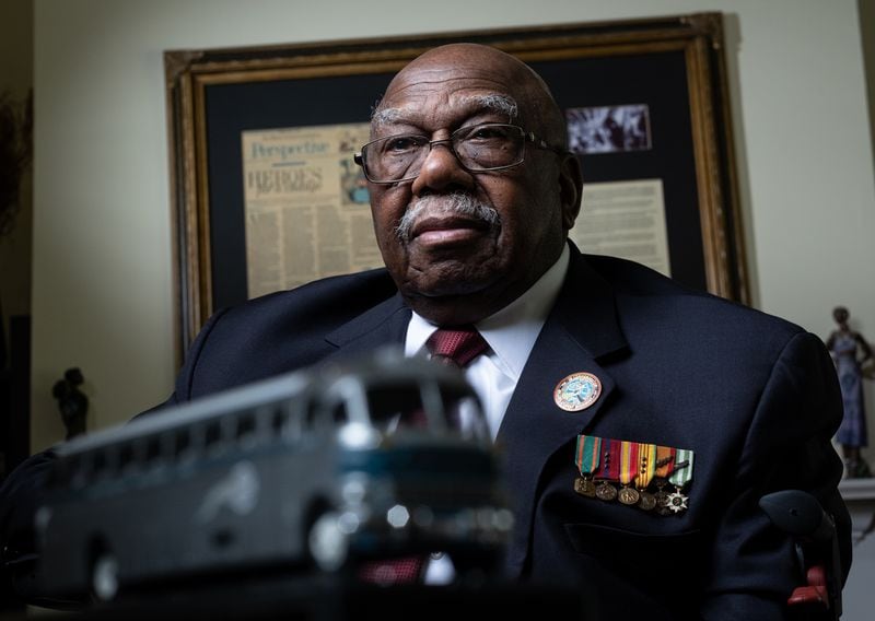 Charles Person, at 18, was the youngest of the original Freedom Riders in 1961. Person, who now resides in Atlanta, was a Morehouse freshman and needed his parents' permission to join the perilous journey. (Ben Gray for the Atlanta Journal-Constitution)