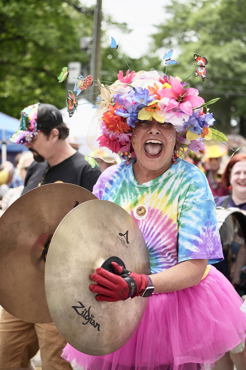 The parade on April 27 at the weekend-long Inman Park Festival and Tour of Homes includes a lot of cymbals-clashing fun. 
(Courtesy of Fergal Kearns)