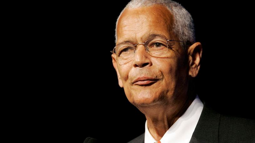 NAACP Chairman Julian Bond addresses the civil rights organization's annual convention in Detroit. Bond, a civil rights activist and longtime board chairman of the NAACP, died Saturday, Aug. 15, 2015, according to the Southern Poverty Law Center. He was 75. AP/Paul Sancya