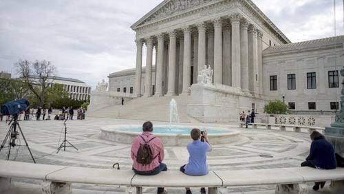 The U.S. Supreme Court in April 2017. (Gabriella Demczuk/The New York Times)
