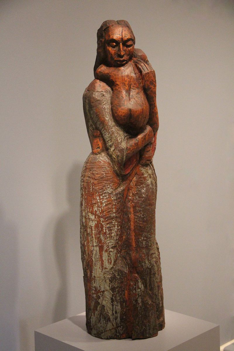 “Untitled (Woman and Child),” created by Selma Burke about 1950, was made of painted red oak. It’s part of the Smithsonian American Art Museum collection. CONTRIBUTED BY FOURANDSIXTY / WIKIMEDIA