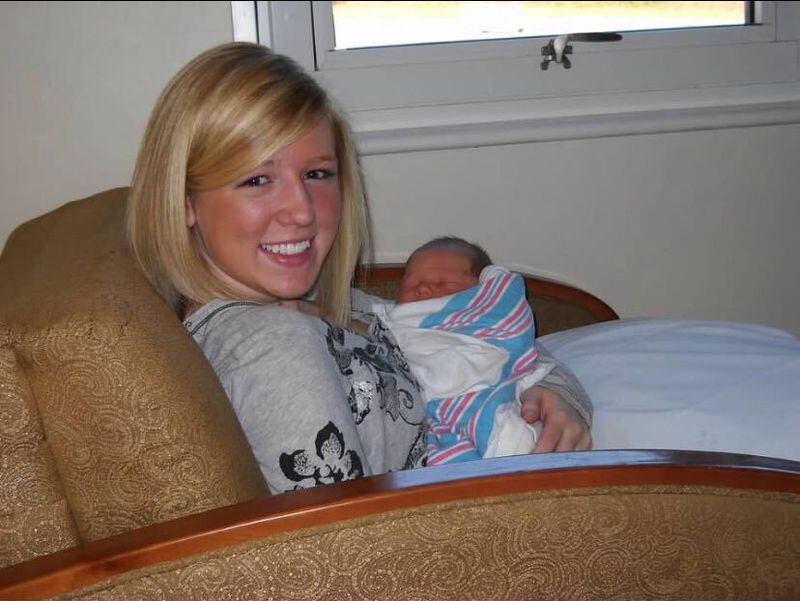 Here  is Alexandra Faerber with her nephew Cash the day he was born. She loved being an aunt and spoiled her nieces and nephews. (CONTRIBUTED)