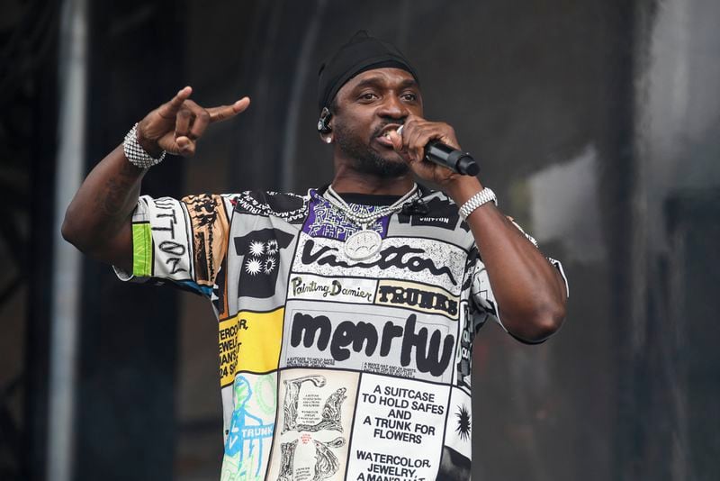 Pusha T performs during day three of the Governors Ball Music Festival on Sunday, June 11, 2023, at Flushing Meadows Corona Park in the Queens borough of New York. (Photo by Andy Kropa/Invision/AP)
