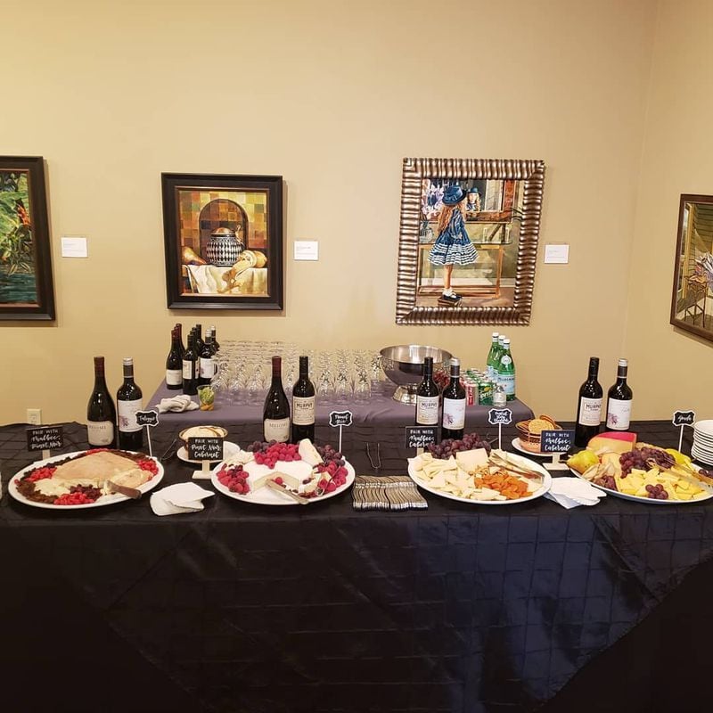 The Carriage House buffet at the Cobb-Marietta  Museum of Art . CONTRIBUTED BY JENNIFER BRETT