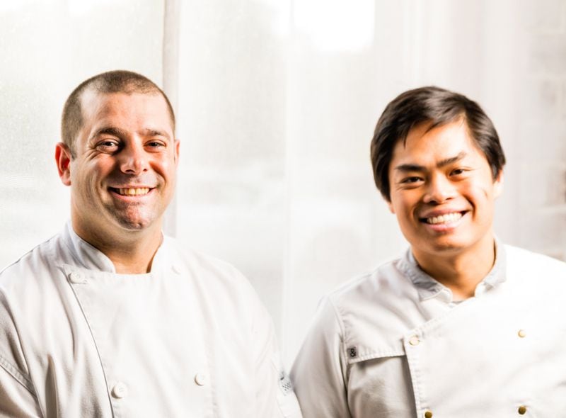 Executive sous chef Aaron Phillips (left) and executive chef Ron Hsu (right) of Lazy Betty. CONTRIBUTED BY HENRI HOLLIS