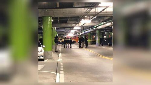 Officers investigated a fatal shooting Thursday night in the parking deck of Atlantic Station.