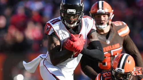 Falcons wide receiver Julio Jones left Atlanta right after Sunday’s game against the Dallas Cowboys for what was described as “a family emergency.”