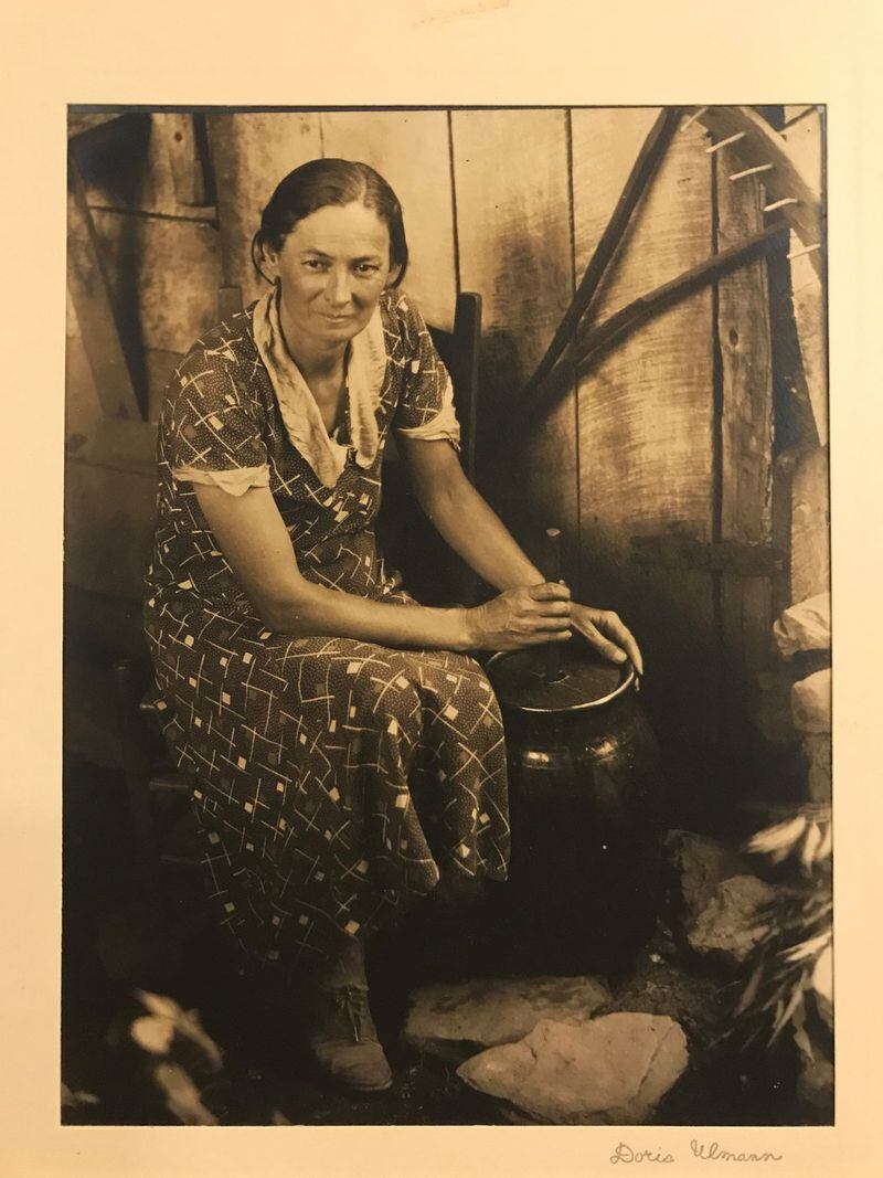 A photo of Cora Colsen taken by Doris Ulmann (1882-1934). Ulmann was an American photographer known for her portraits of the people of Appalachia. The photo of Colsen, a resident from the Brasstown, N.C., area, was taken between 1929 and 1932, and is part of the John C. Campbell Folk School archive. LIGAYA FIGUERAS / LFIGUERAS@AJC.COM