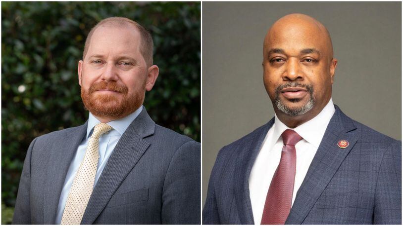 Charlie Bailey, left, and Kwanza Hall are the two contenders in the Democratic Party runoff for lieutenant governor on June 21. Submitted photos.