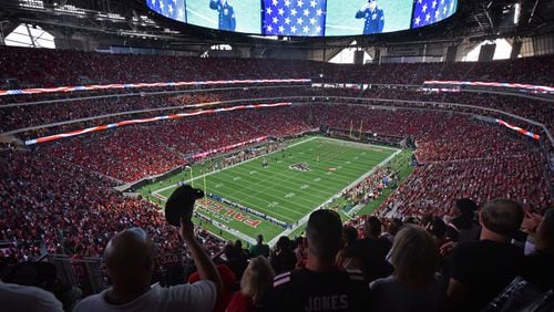 Mercedes-Benz Stadium is entering its third season as the Falcons' home field.