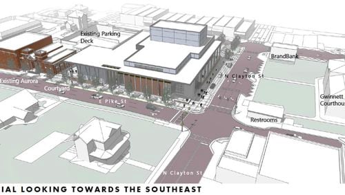 Lawrenceville unveiled design plans at its May council meeting for a new $26-million arts and cultural complex. Courtesy City of Lawrenceville