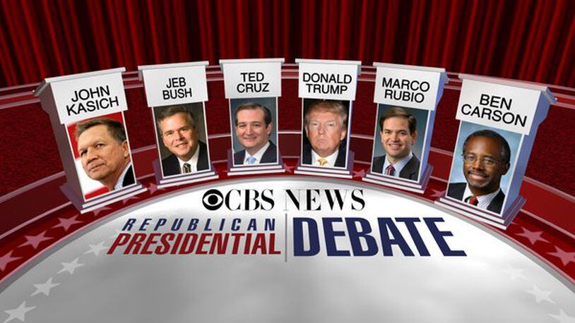 CBS News, host of tonight's debate, released the stage alignment on Friday. CBS NEWS