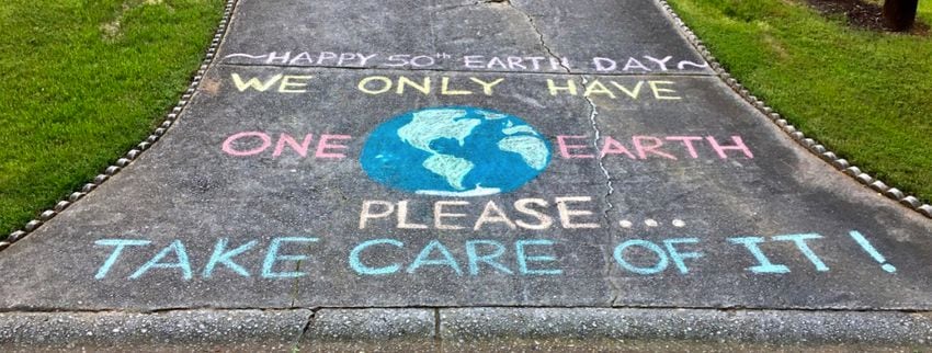 Photos: Teacher’s chalk art inspires students
