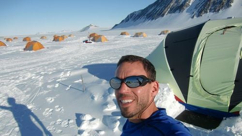 Carl Byington takes a selfie in November 2012 while in Antarctica for a marathon. CONTRIBUTED BY CARL BYINGTON