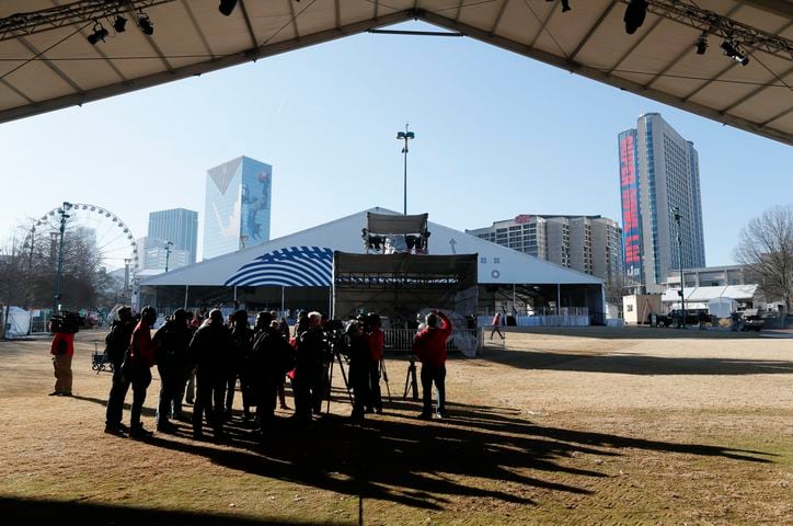 Photos: Setting up the Super Bowl Experience in Atlanta