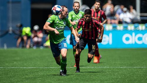 Images from the match between Atlanta United and Seattle Sounders at CenturyLink Field in Seattle, Washington. (Photo by Eric Rossitch/Atlanta United)
