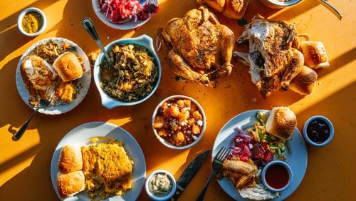 Dishes from the menu of Nani’s Rotisserie Chicken. / Photo by Thomas Schambach
