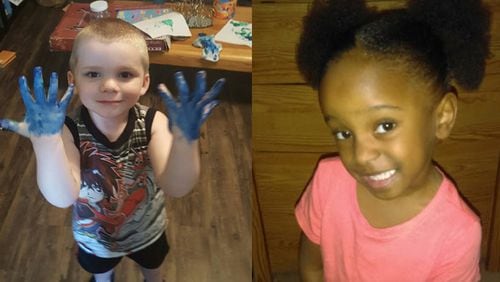 Logan Braatz, left, was killed and Syari Sanders was seriously injured when the two were attacked by dogs Jan. 17. (Family photos)