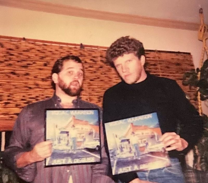 A young Mike Reeves (left) served as executive producer on Kodac Harrison's first record, "Just a Disguise." Photo: courtesy Kodac Harrison