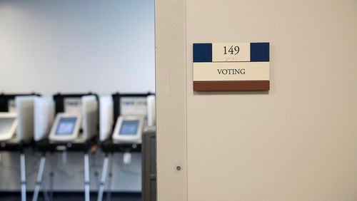 02/25/2019 -- Lawrenceville, Georgia -- The interior of the Gwinnett County Board of Voter Registrations and Elections building in Lawrenceville, Monday, February 25, 2019.  (ALYSSA POINTER/ALYSSA.POINTER@AJC.COM)