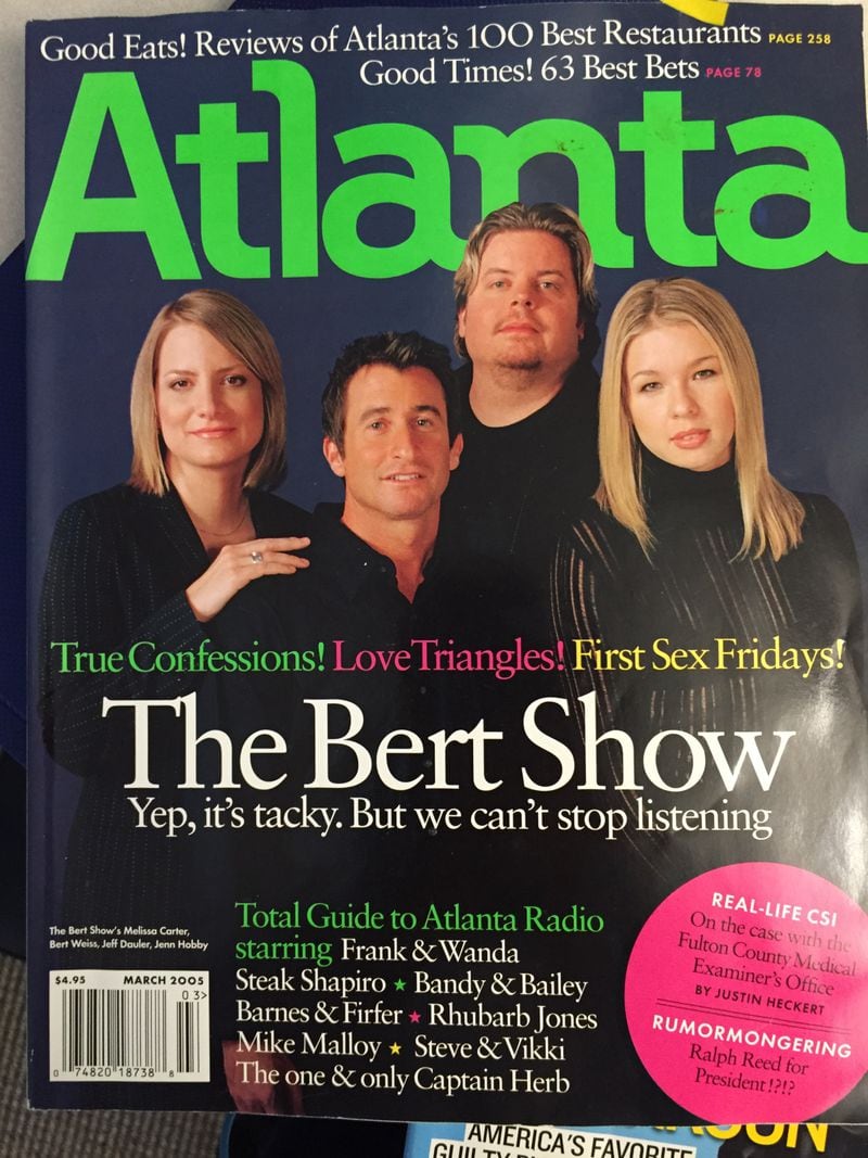 Bert Show on the March 2005 Atlanta magazine cover.