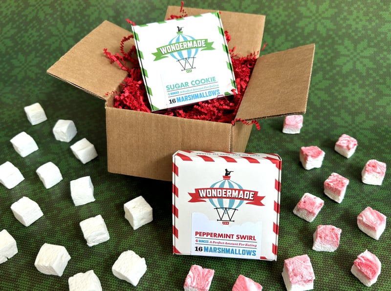 Wondermade's subscription service lets recipients try two flavors of marshmallows each month. Courtesy of Wondermade