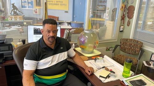 Danny Darby, curriculum director at the Georgia State University Child Development Center, will retire on Tuesday, June 1, after 40 years of teaching preschoolers. A man in the field is rare. And as a Black man, Darby is somewhat of a unicorn. (Photo by Bill Torpy)