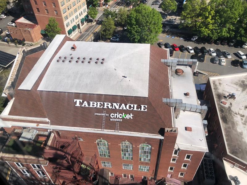  After a 2008 tornado ripped through downtown Atlanta, the Tabernacle roof had to be replaced.