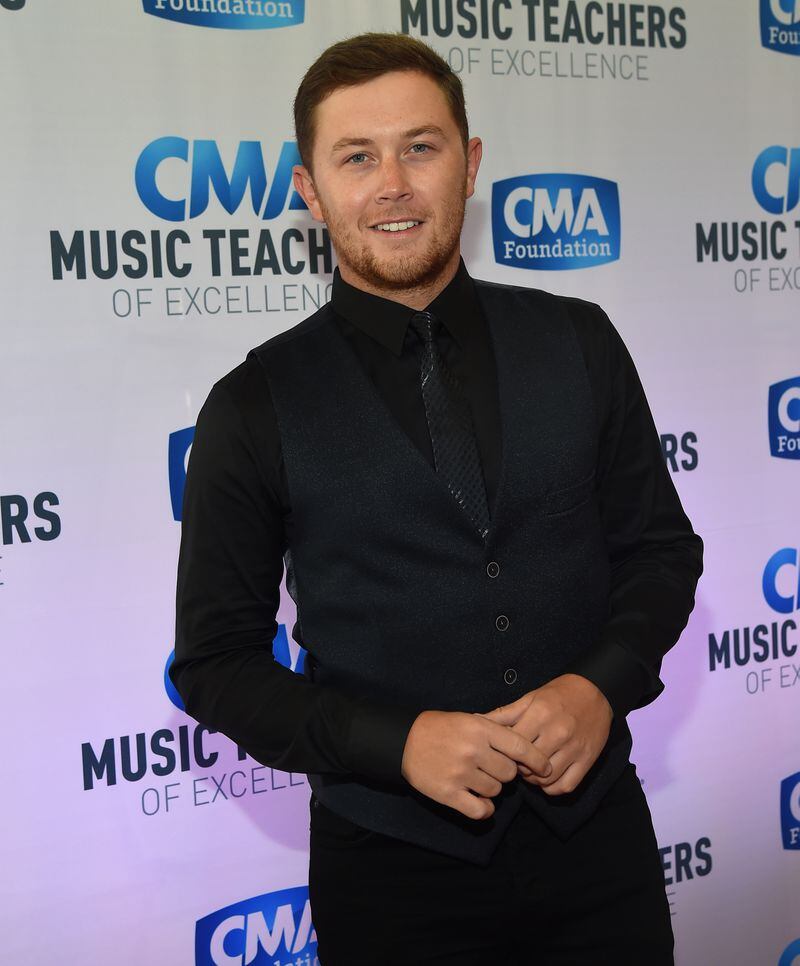  NASHVILLE, TN - APRIL 26: Singer/Songwriter Scotty McCreery attends 2017 CMA Music Teachers Of Excellence Dinner at Nissan Stadium on April 26, 2017 in Nashville, Tennessee. (Photo by Rick Diamond/Getty Images)