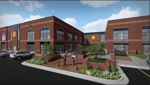 Rendering of Atanta Community Food Bank facility planned for East Point.