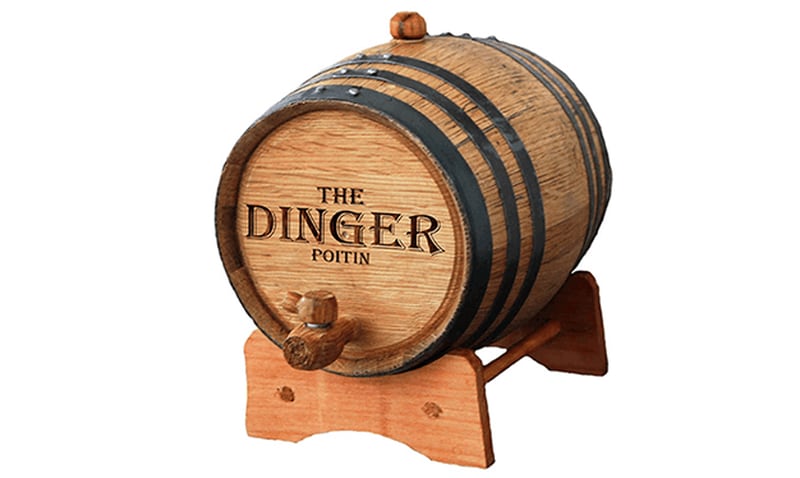 Be among the first to try the Dinger Poitin with a prerelease holiday barrel.