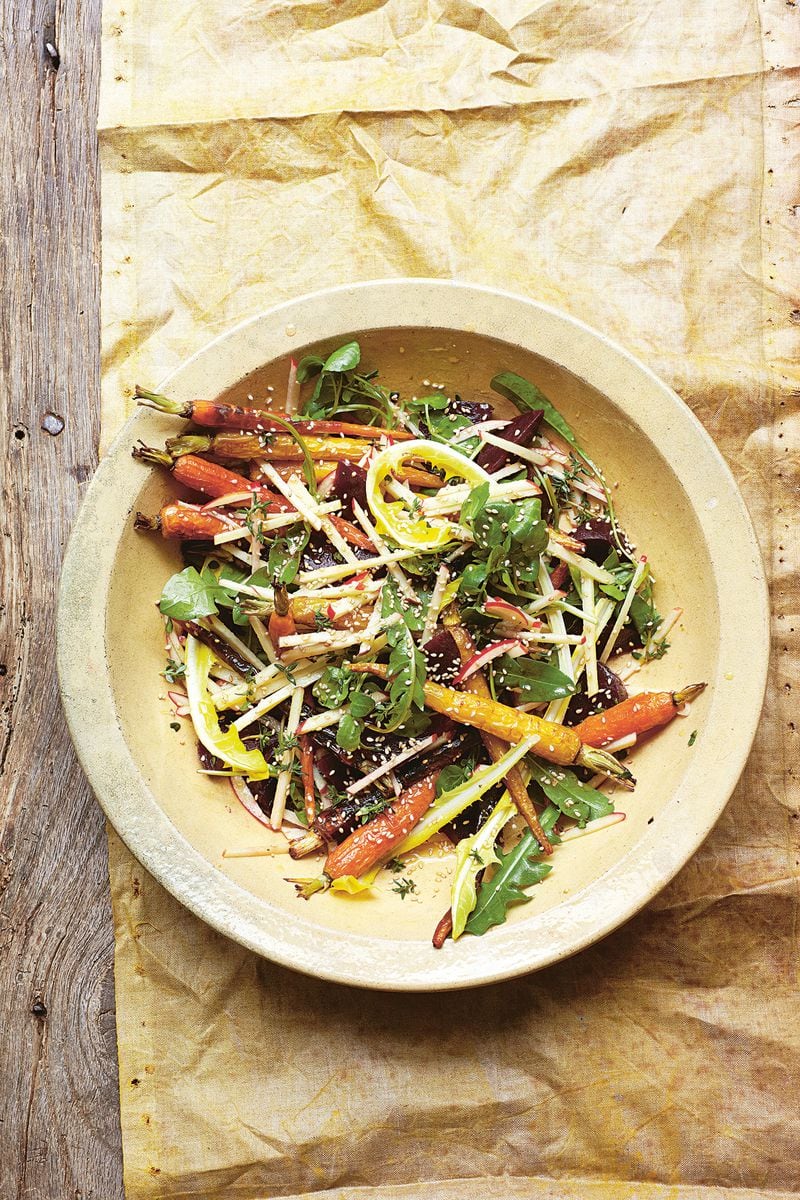 Caramelized Carrot, Beetroot & Apple Salad. From “Grow Cook Nourish” by Darina Allen.
(Courtesy of Clare Winfield)