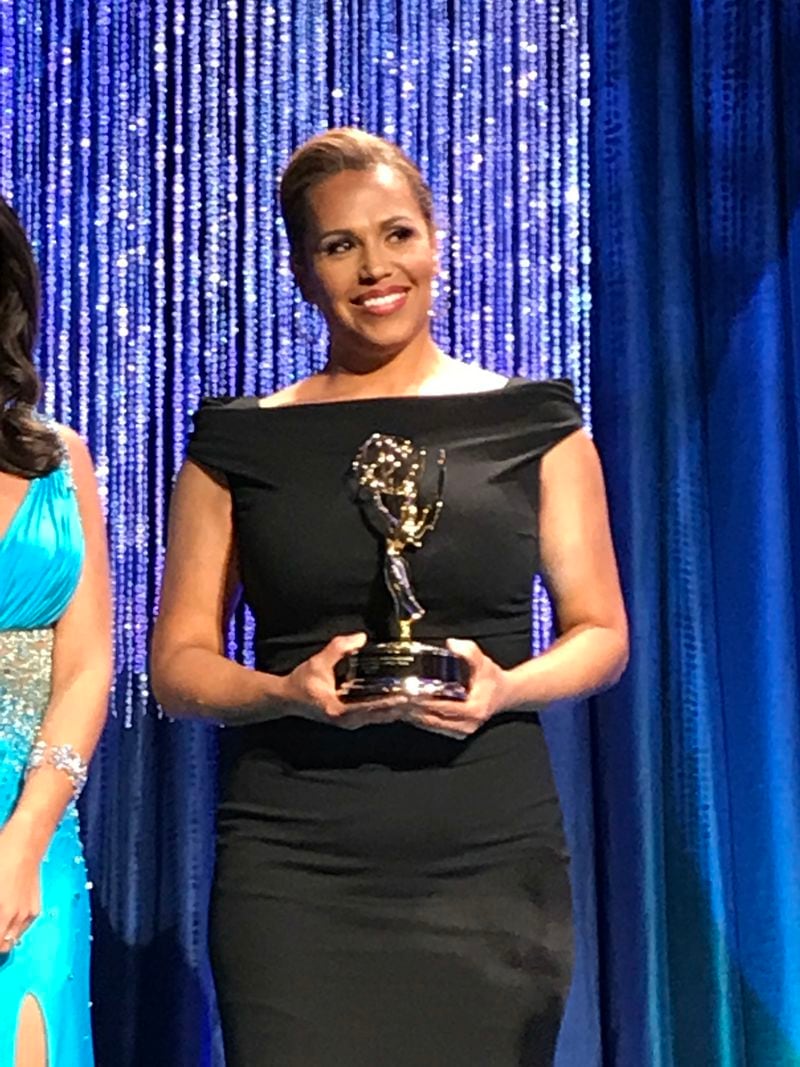  Jovita Moore wins her first best anchor Emmy after five tries. CREDIT: Rodney Ho/rho@ajc.com