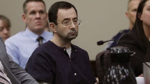 Georgia’s Hidden Predator Act helped uncover cases against Larry Nassar, a USA Gymnastics doctor, involving sexual abuse against more than 100 women. Nassar was sentenced to 40 to 175 years in prison in the cases. (AP Photo/Carlos Osorio)