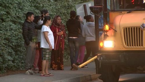 <p>Some students in Tucker waited for no-show buses as drivers staged a sick-out in DeKalb County&nbsp;starting Thursday morning.</p>