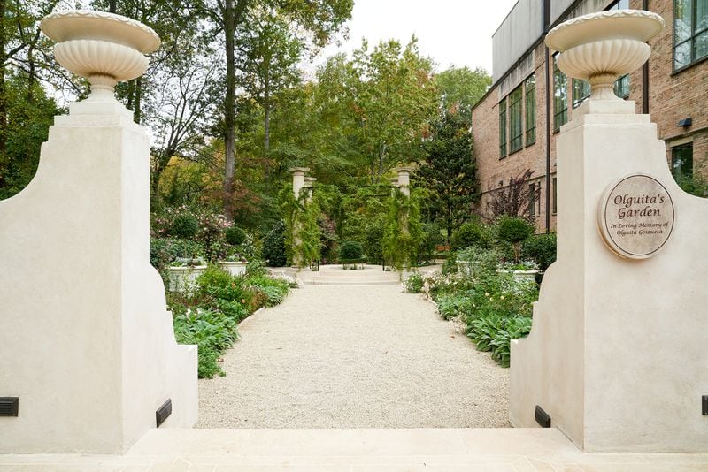 The entrance to Olguita’s Gardens at the Goizueta Gardens at the Atlanta History Center is a beautiful place for contemplation and relaxation. 
Courtesy of the Atlanta History Center.
