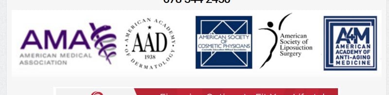 These logos appear at the bottom of Dr. Windell Boutte's website. Elsewhere her site says she is "board certified in BOTH SURGERY & DERMATOLOGY."  Boutte is board-certified by the highly-regarded American Board of Dermatology. But she is not a board-certified plastic surgeon or general surgeon. Georgia recently repealed a law that required doctors who advertised themselves as board certified to list the full name of their certifying board and the law limited doctors to advertising their board certification only if they are members of a select group of highly-respected boards, primarily those associated with the American Board of Medical Specialties or the American Osteopathic Association. After complaints from some doctors, the law was repealed. (bouttecontour.com)