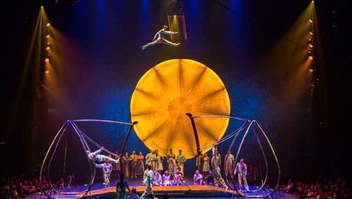 Cirque du Soleil’s new show “Luzia” is inspired by Mexico. The production runs at Atlantic Station through Nov. 19. Costumes are by Giovanna Buzzi. CONTRIBUTED BY MATT BEARD / CIRQUE DU SOLEIL