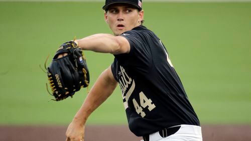 Kyle Wright, the fifth overall pick in Monday’s draft, received a record $7 million signing bonus from the Braves on Friday. (AP Photo/Mark Humphrey)