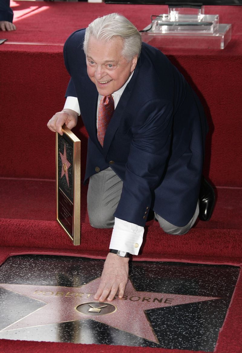  HOLLYWOOD - FEBRUARY 01: Television host and entertainment writer Robert Osborne attends a ceremony honoring him with a star on the Hollywood Walk of Fame February 1, 2006 in Hollywood, California. (Photo by Vince Bucci/Getty Images)